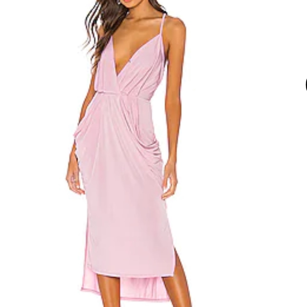 BCBGeneration Lilac racer back midi dress